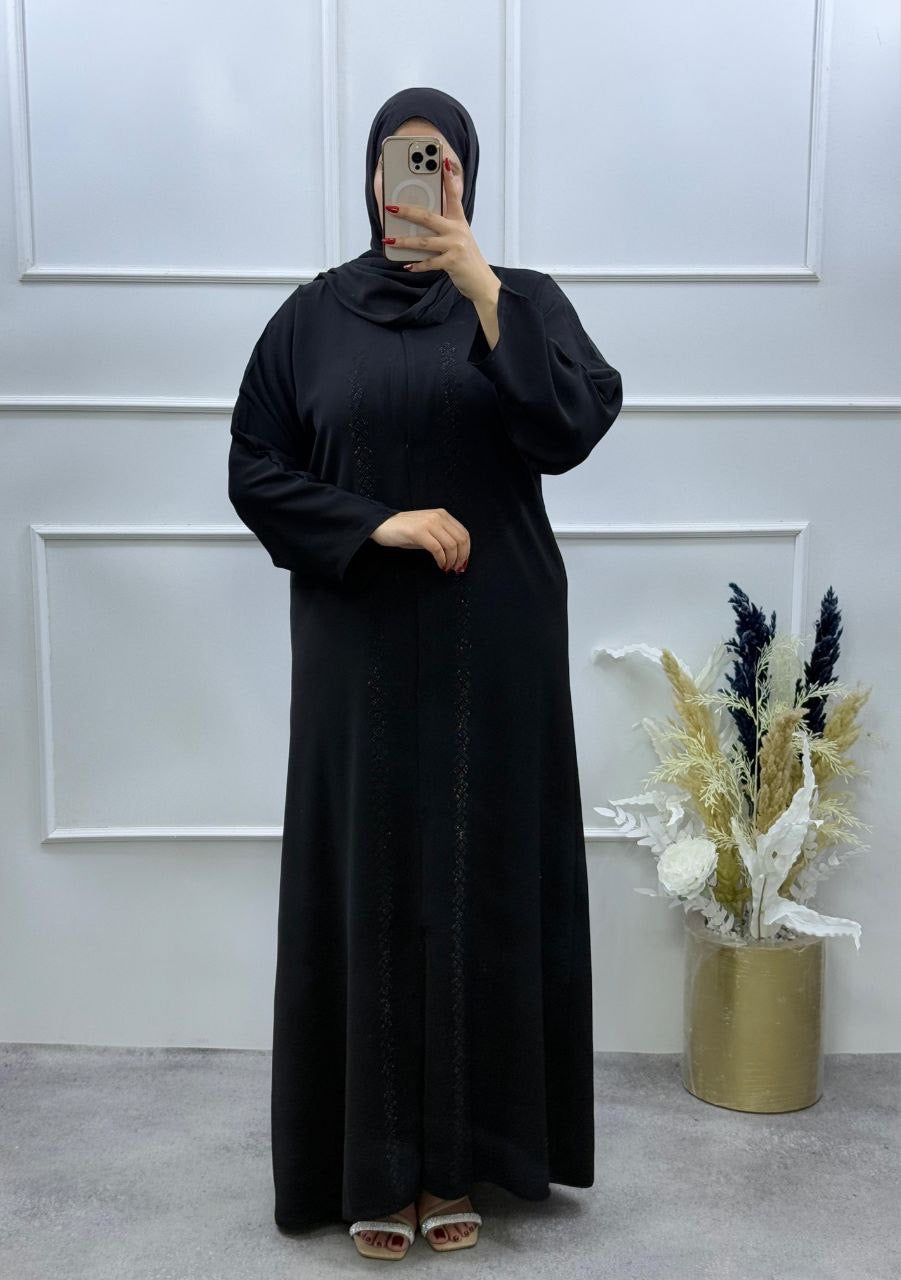 Abaya Avec Strass + Chal