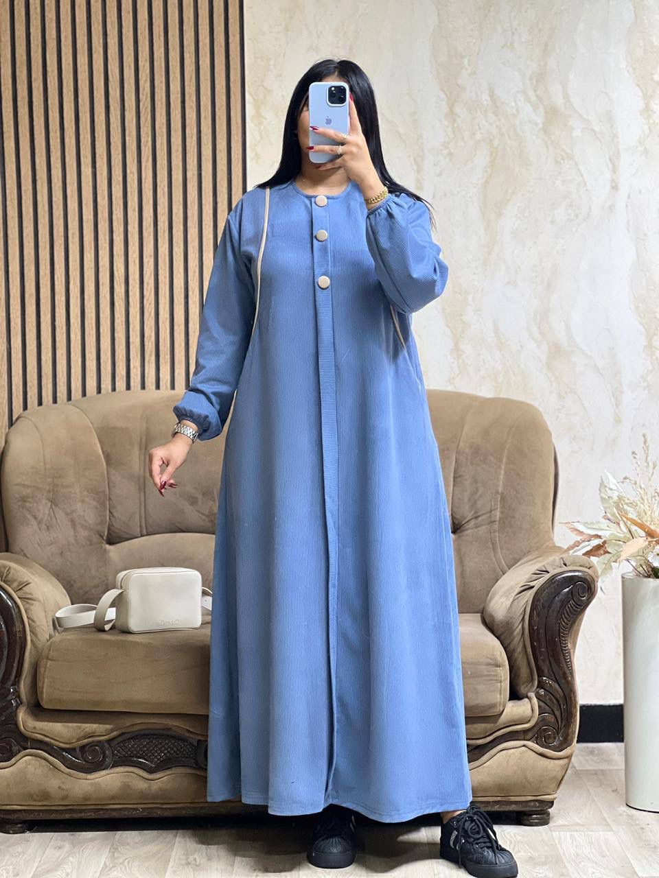 Robe Longue avec Perles