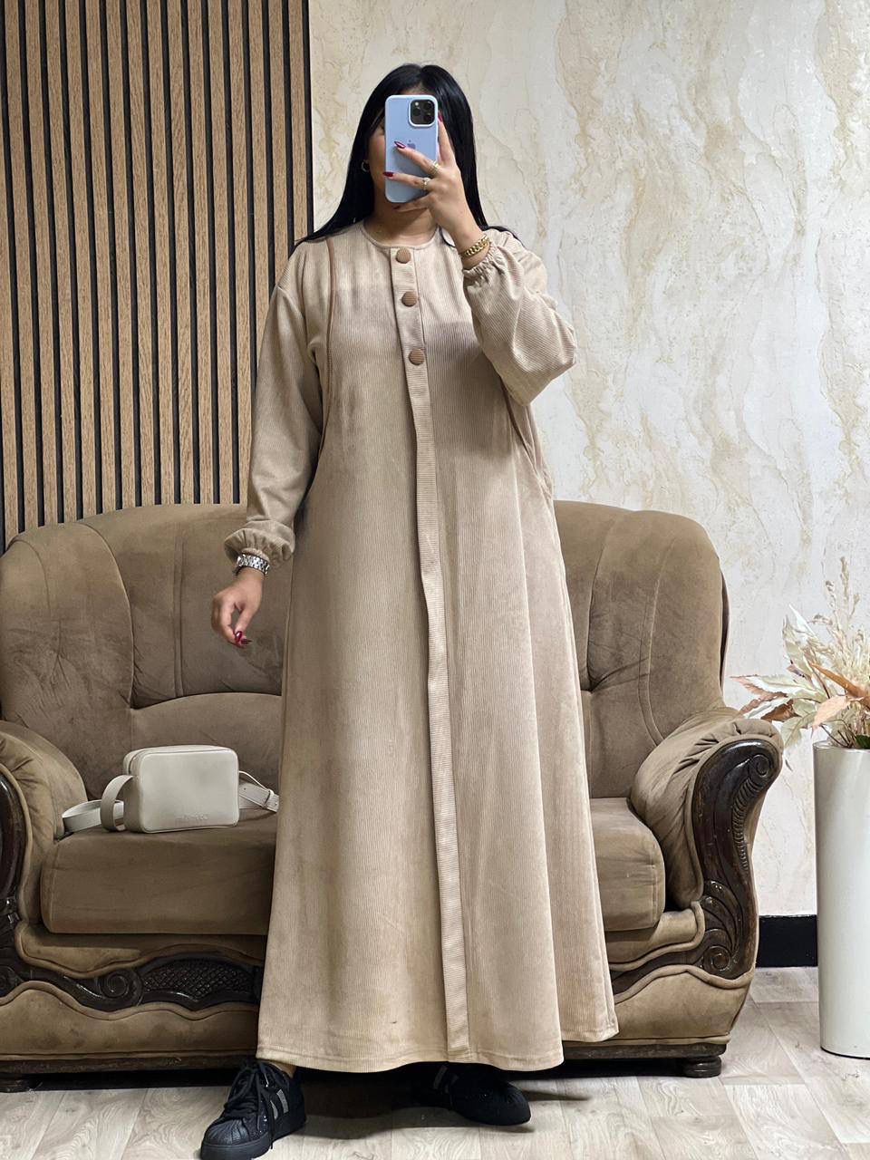 Robe Longue avec Perles