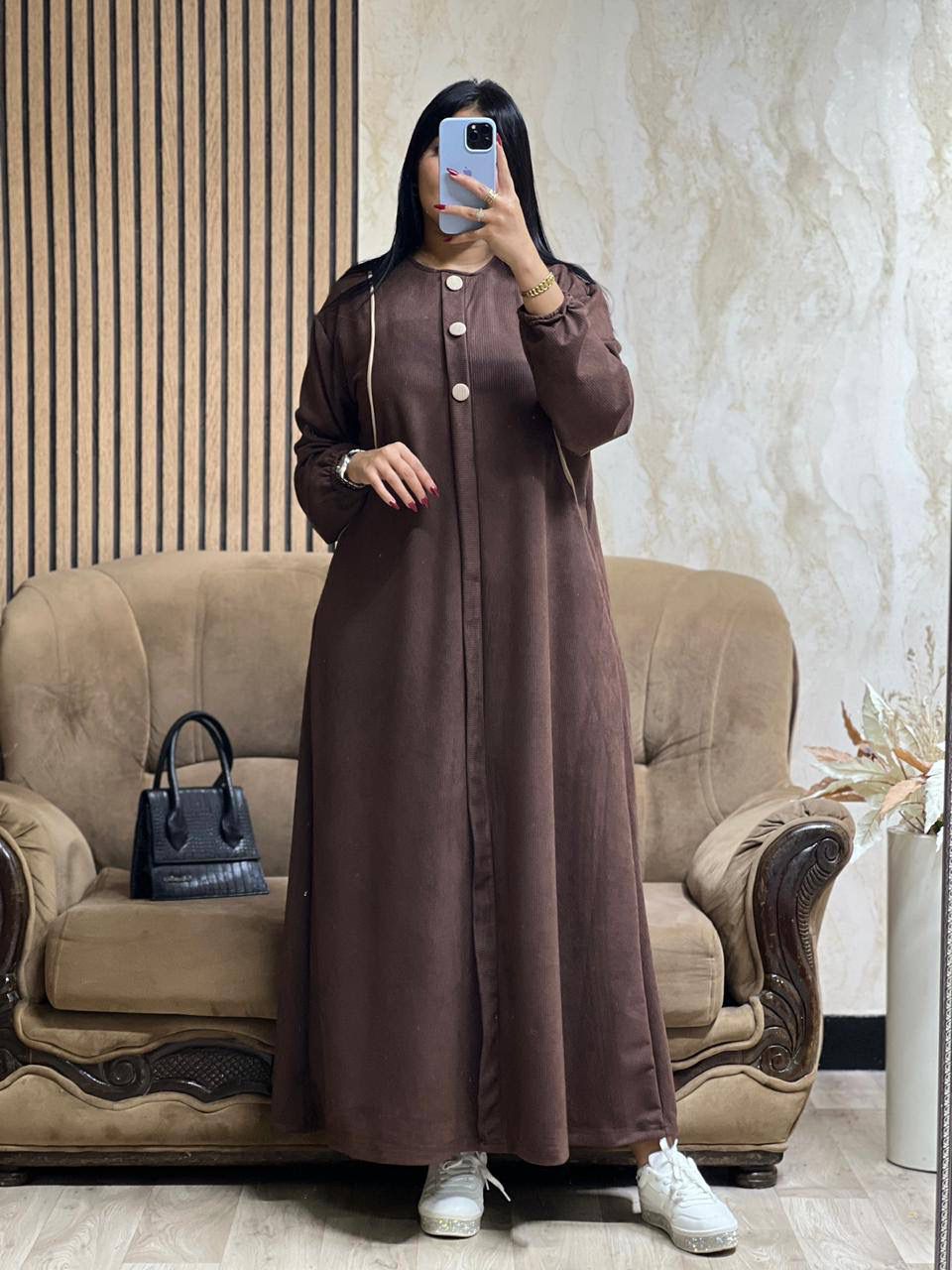 Robe Longue avec Perles