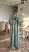 Abaya 2 piéces + dentelles